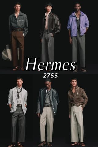 Hermès 2027 春夏男裝：新舊交接之間，把目光放回衣服