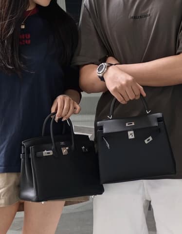 又買到一顆｜全新全配黑銀 Birkin 25