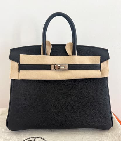 又買到一顆｜全新全配黑銀 Birkin 25