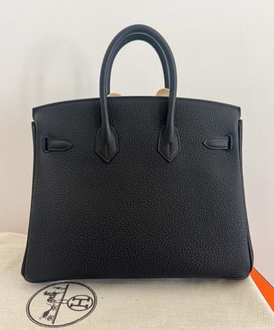 又買到一顆｜全新全配黑銀 Birkin 25
