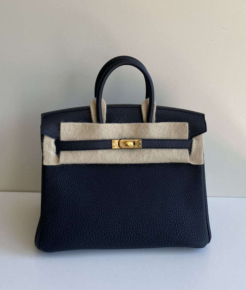 經典老錢風，黑色金扣Birkin 25