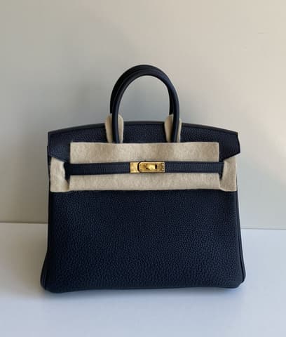 經典老錢風，黑色金扣Birkin 25