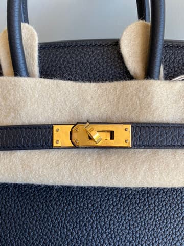 經典老錢風，黑色金扣Birkin 25