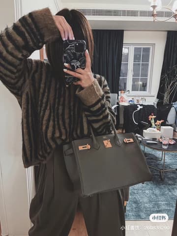 皮面乾淨無紋的錫器灰 Birkin 25