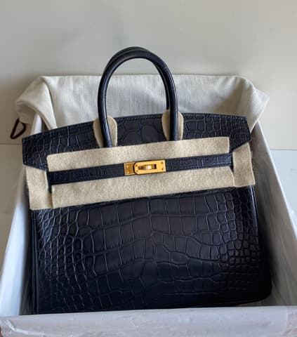 大戶出清閒置新黑金霧鱷Birkin 25