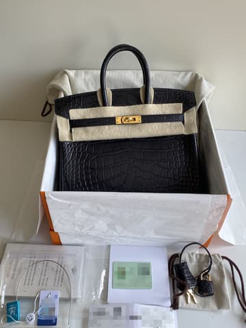 大戶出清閒置新黑金霧鱷Birkin 25