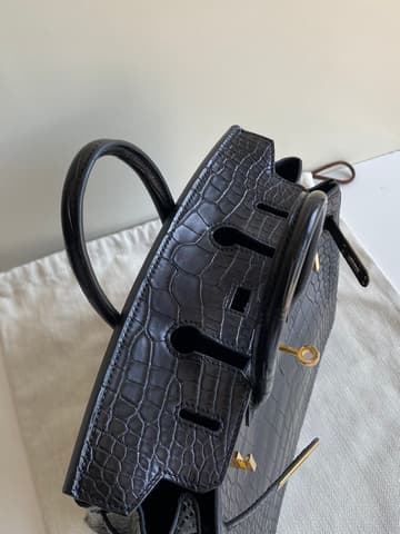 大戶出清閒置新黑金霧鱷Birkin 25