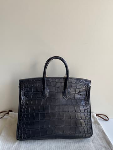 大戶出清閒置新黑金霧鱷Birkin 25