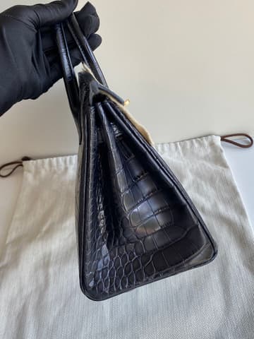 大戶出清閒置新黑金霧鱷Birkin 25