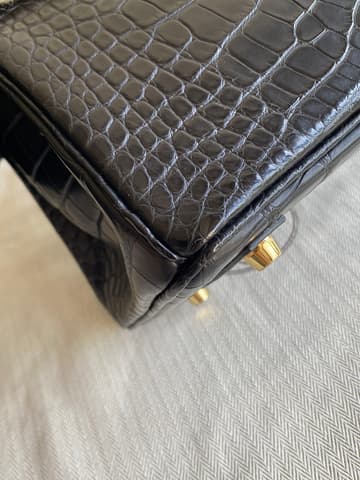 大戶出清閒置新黑金霧鱷Birkin 25