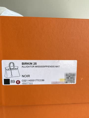 大戶出清閒置新黑金霧鱷Birkin 25