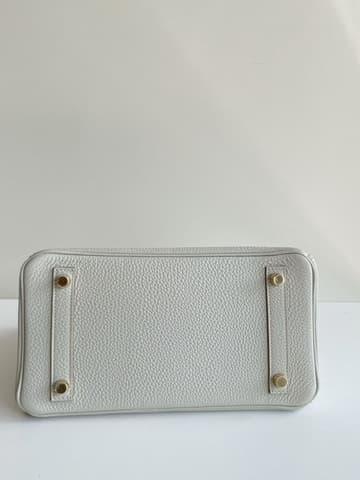 未使用閒置新80 珍珠灰金扣 Birkin 25 Togo 皮 金扣
