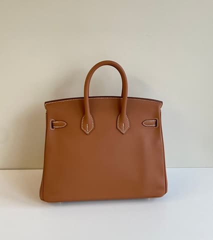 二手 97－98 新金棕色金扣 Birkin 25