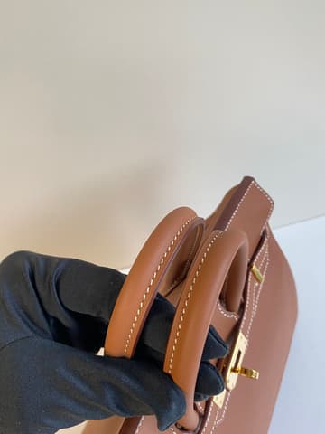 二手 97－98 新金棕色金扣 Birkin 25