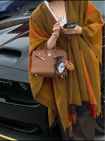 二手 97－98 新金棕色金扣 Birkin 25