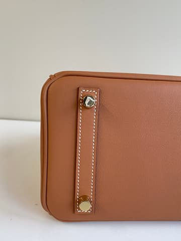 二手 97－98 新金棕色金扣 Birkin 25