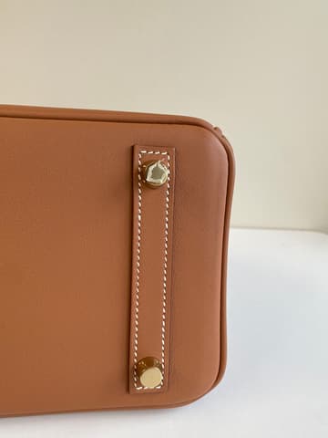 二手 97－98 新金棕色金扣 Birkin 25