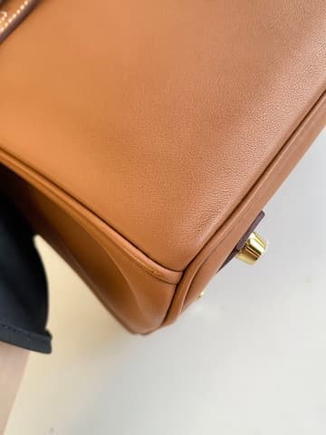 二手 97－98 新金棕色金扣 Birkin 25