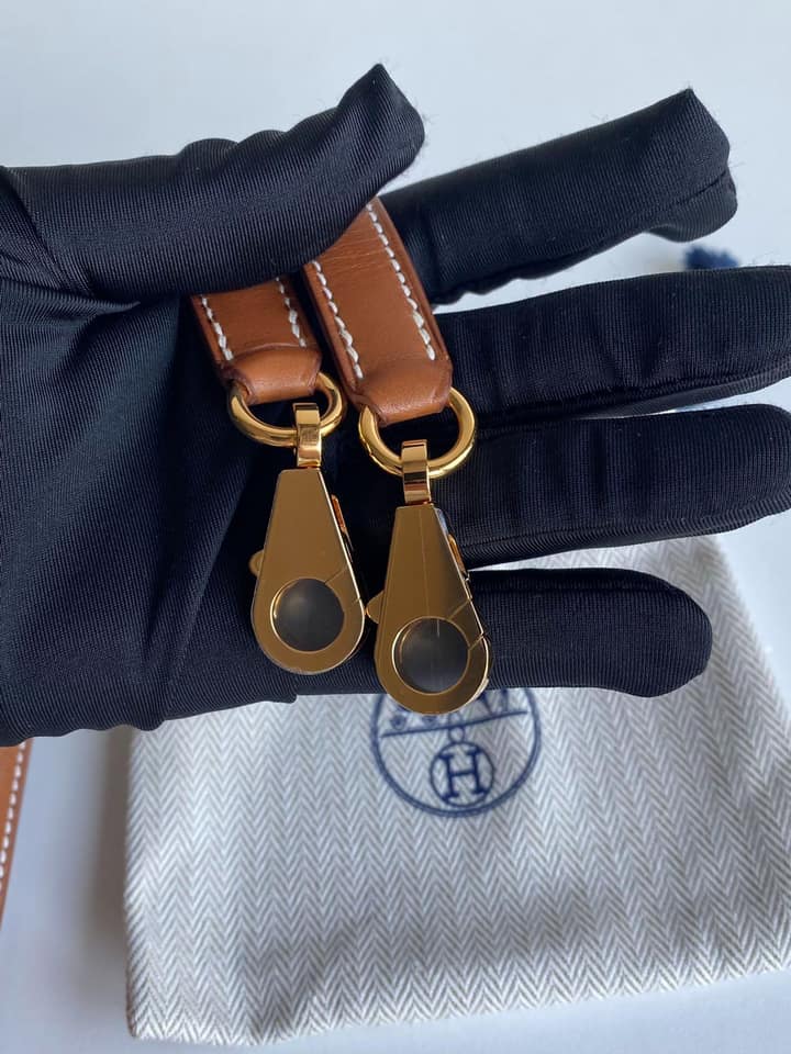 二手99新全配馬鞍皮原色金扣Kelly25 Padded