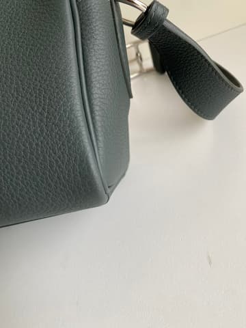 全新全配沼澤綠銀扣 Kelly Messenger 小號