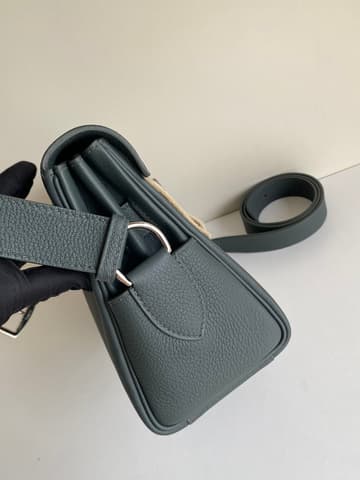 全新全配沼澤綠銀扣 Kelly Messenger 小號