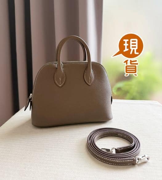 (更新：已有新主人) 這一件山羊皮大象灰銀扣Mini Bolide，是替一位客人貼文找新主人，收到都還沒滿月，就十萬火急的要把它送走
