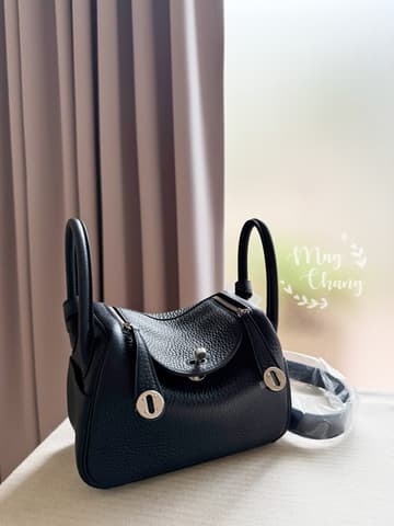 全新全配黑色銀扣 Mini Lindy 二代