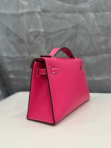 閒置新E5 糖果粉金扣 Kelly Pochette