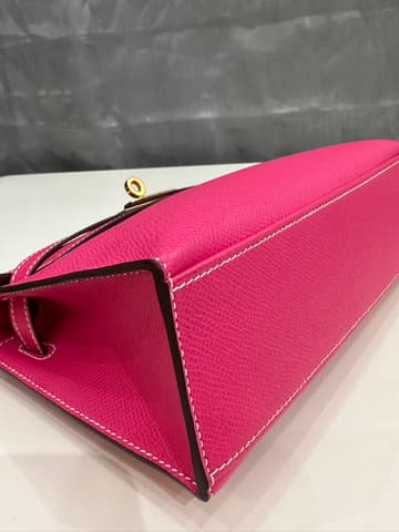 閒置新E5 糖果粉金扣 Kelly Pochette