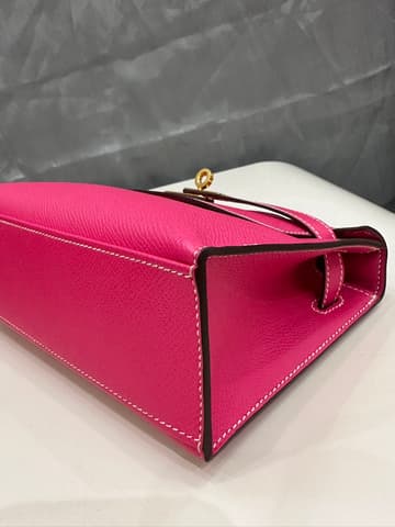 閒置新E5 糖果粉金扣 Kelly Pochette
