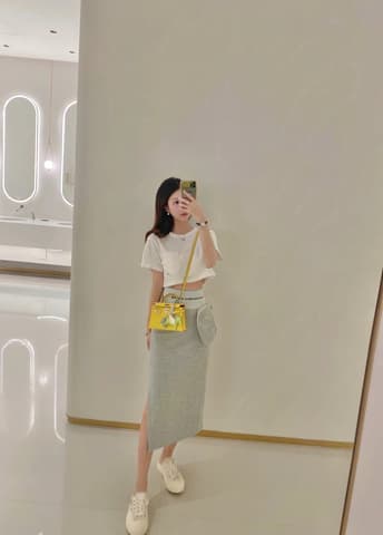 閒置新全配那不勒斯黃銀扣 Mini Kelly 二代 Mysore 山羊皮 銀扣